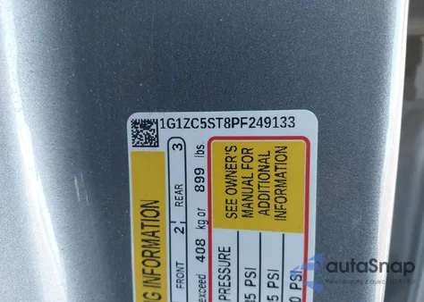 2023 Chevrolet Malibu Fwd 1Fl from USA, damaged, VIN 1G1ZC5ST8PF249133